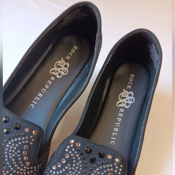 Rock and Republic shoes, size 6½, black with stone decoration,Boho Hipster. - Picture 7 of 9